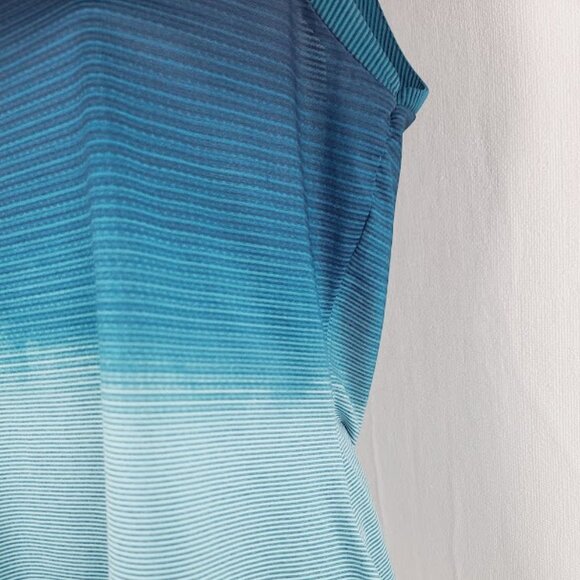 Adidas Women's Dark Blue Mint Parley Sleeveless Athletic Tennis Tank Top Size L - Picture 8 of 13